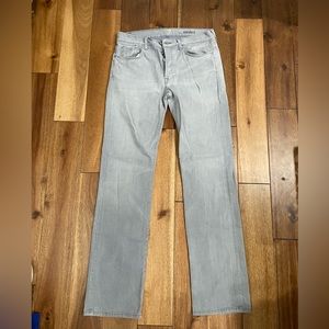 7 For all Mankind Mens Standard Cut Button Fly Jeans M33 CTB: 31”